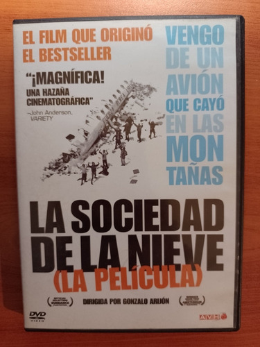 La Sociedad De La Nieve Documental Dvd La Plata 