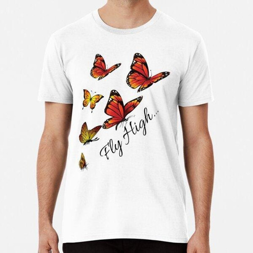 Remera Las Mariposas Vuelan Alto Algodon Premium