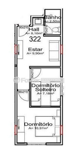 Imagem 1 de 11 de Flat, 2 Dormitórios, 36.17 M², Portico - 154193