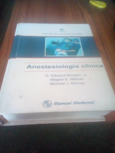 Libro De Anestesiologia Clínica.