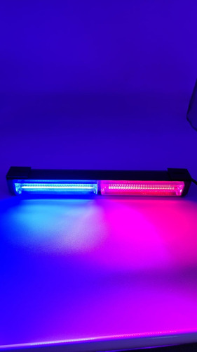 Torreta De 2 Modulos Azul Con Rojo Con 15 Funciones 12v