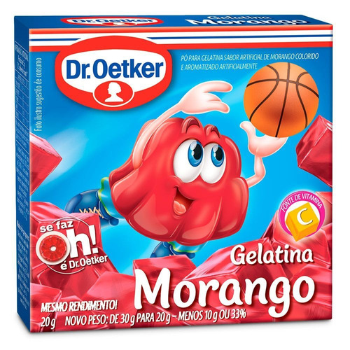 10 Gelatinas De Morango Dr.oetker 20g