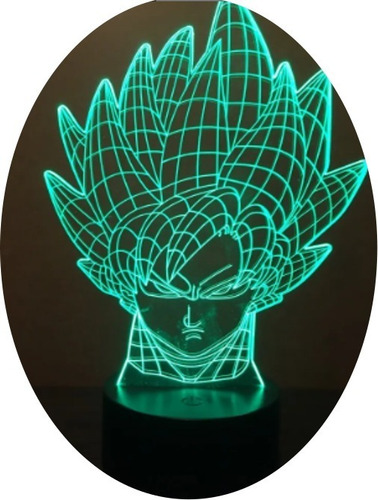 Lampara 3d Ilusion Acrilico Cara Goku Dios Dragon Ball 2 | Cuotas sin interés Lampara 3d Ilusion Acrilico Cara Goku Dios Dragon Ball 2 | Cuotas sin interés