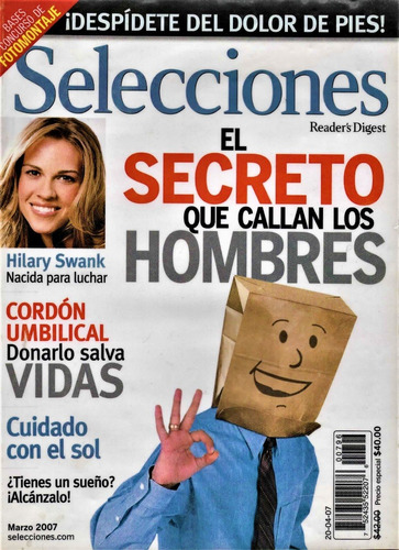 Selecciones Marzo 2007 - Cordón Umbilical - Hilary Swank