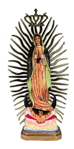 Virgen De Guadalupe 41cm Y  51cm Resplandor