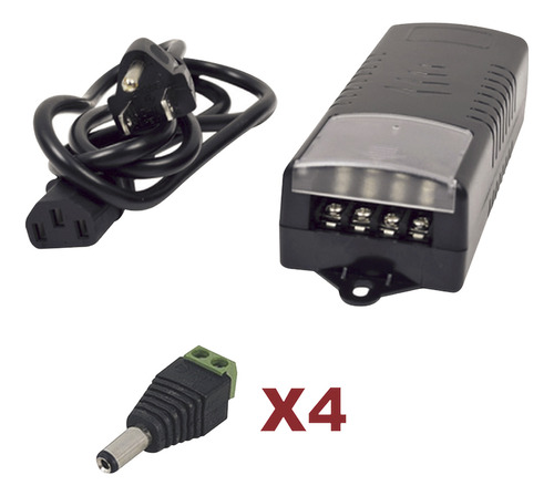 Kit Fuente Epcom C/salida De 12 Vcd A 5 Amper Con 4 Salidas.