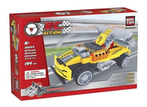 R/c Action - Yellow Racing Car Cantidad De Piezas 194