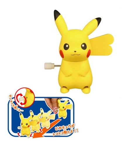 Tokotoko Pikachu (female) - Wind-up Toy (a Cuerda)