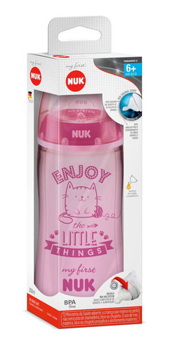 Mamadeira My 1st Nuk 300ml First Choice Rosa Girl