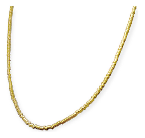 Collar Mostacillas Enchapado Oro 18k 50cm