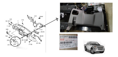 Moldura Inferior De Tablero Izquierda Dmax 3.5l