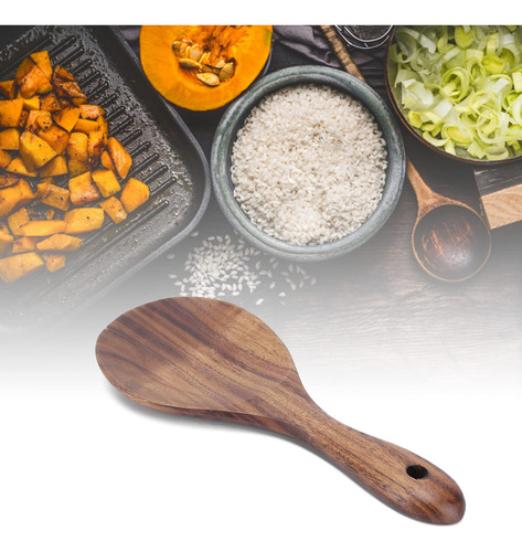 Utensilio Madera Premium Para Cocinar Paleta Arroz Cuchara