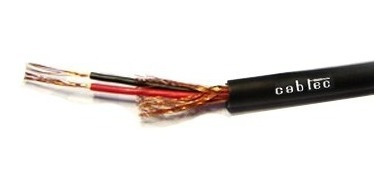 Rollo 100m Cable Stereo Audio Sonido Microfono 5,7mm Cabtec