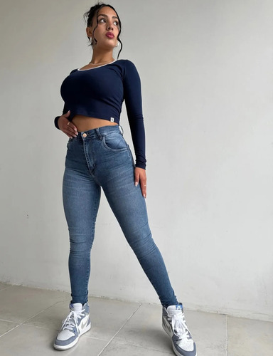 Las Locas Jeans Clasico Mist Original 100% Calce Perfecto