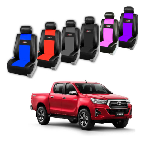 Fundas Cubre Asiento Para Auto Cuero Ecologico Toyota Hilux