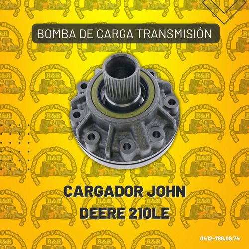 Bomba De Carga Transmisión Cargador John Deere 210le