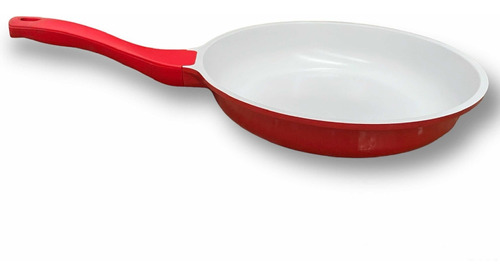 Sartén De Aluminio Fundido Mango De Silicona Rojo Os-3314-r