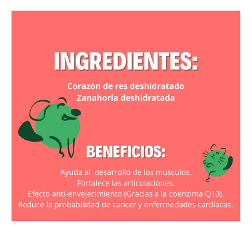 2snacks Para Mascota Siempre Joven Corazón Res Deshidr 150gr