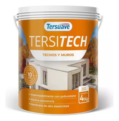 Impermeabilizante Techos Y Muros Tersitech 4kg