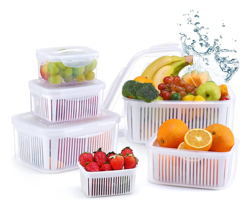 Luxear Contenedores De Ahorro De Almacenamiento De Frutas Y