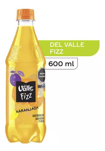 Refresco Del Valle Fizz Naranjada 600ml  6pzs