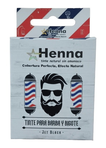Tinte Henna Para Barba Y Bigote
