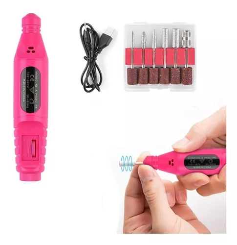 Pulidor Limador De Uñas Eléctrico Recargable Manicure Kit – JORVI