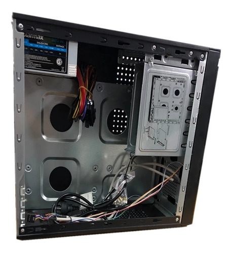 Gabinete Pc Slim Solarmax Fuente 600w Teclado Mouse Parlante