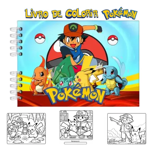 Livro De Colorir Pokémon Estilo Bobbie Goods A5 Folhas 180g