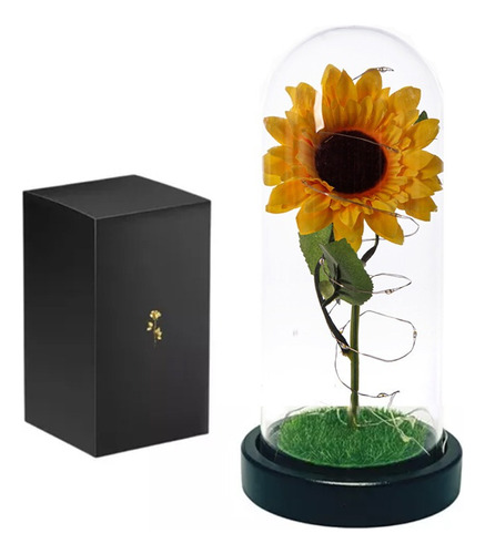 Girasol Eterno Con Luces Led Artifial Ideal Para Decorar