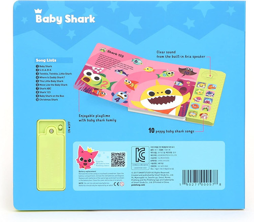 Libro De Sonido De Tiburón Para Bebé Pinkfong