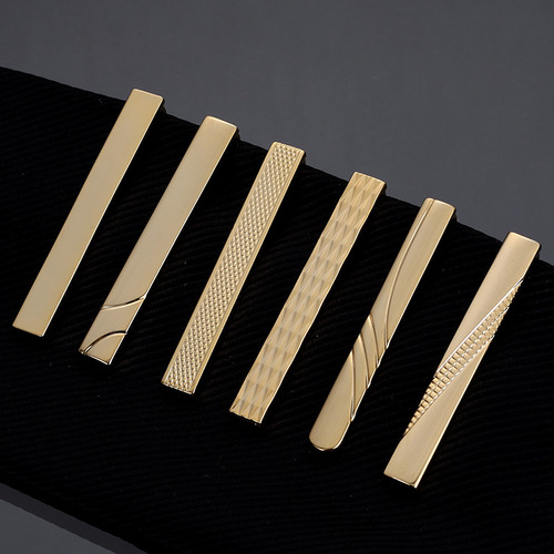 Simple Short Tie Clip Men's Fashion Accessories Copper