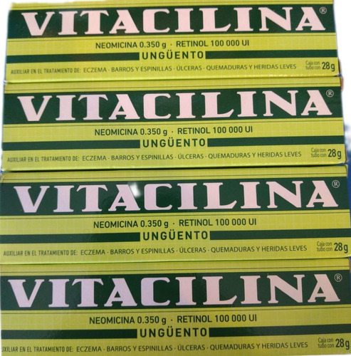 Vitacilina Unguento Tubo 28g Pack 4pzas