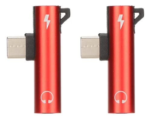 Adaptador De Audífonos Usb C 2 Piezas A 3.5 Mm 2 En 1 Carg