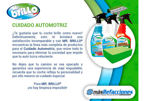 Abrillantador Llantas 1 Litro Mr. Brillo