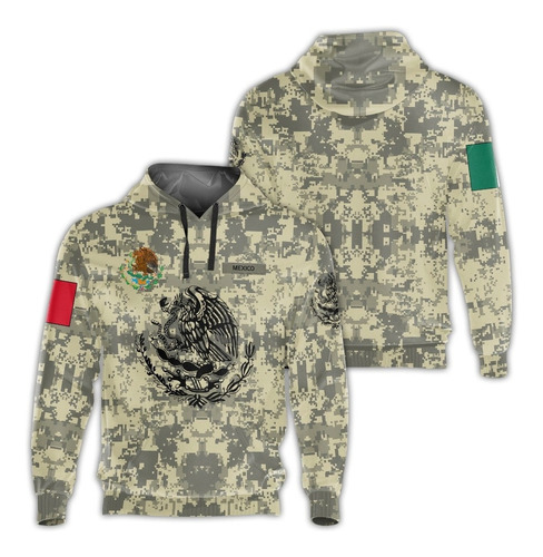 Sudadera Con Capucha T14 Con Estampado De México