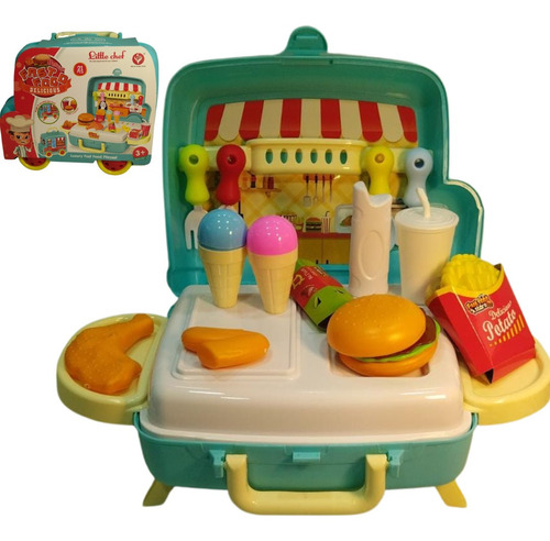 Kit Cocina Niños Bus Lonchera Juguete