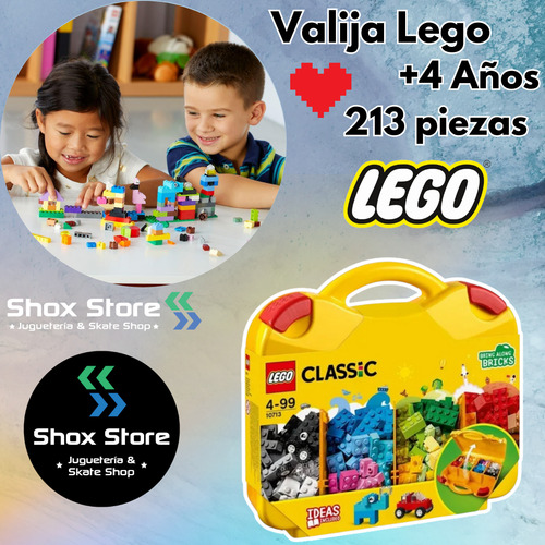 Valija Lego Clasica Creativa 213 Piezas Construccion Bloques