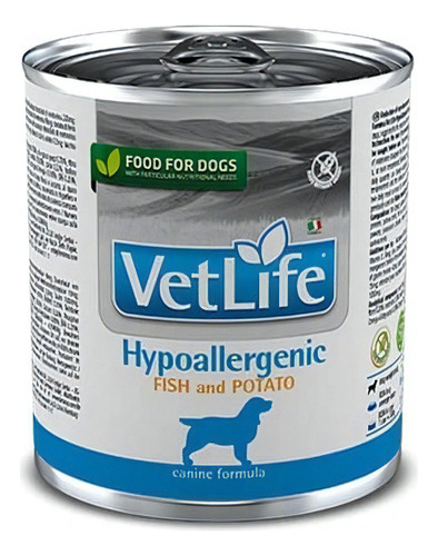 Vet Life Perro Hipoalergénico Pescado Y Potato Lata 300 Gr