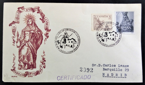 España, Sobre Año Jubilar Virgen De La Cabeza 1959 L15315