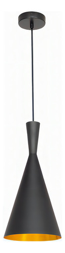 Lámpara De Colgar Beat Shade Flute (réplica) Color Negro
