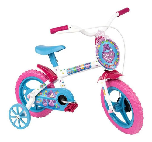 Bicicleta Infantil Com Rodinha Styll Baby Princesa C/tiara