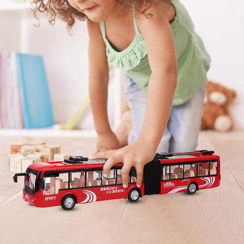 Autobús De Juguete Para Niños 1:48 Cs0133 Coche De Luz De Ci