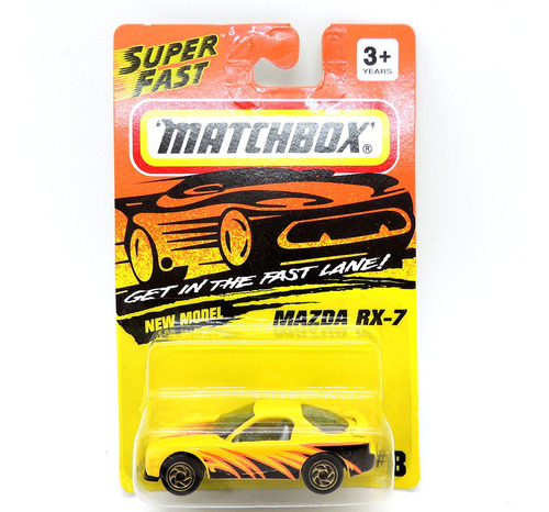 Matchbox Mazda Rx-7 1/64 #8 Super Fast Tyco 1993 Madtoyz