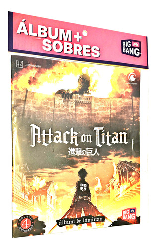 Album Attack On Titan + 3 Sobres