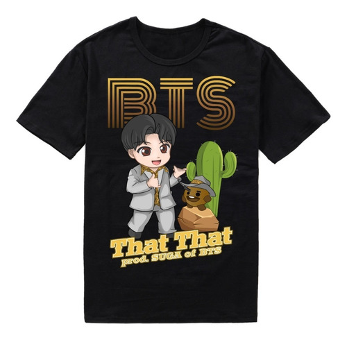 Playera Bts Suga Shooky That That Psy (100% Algodon)