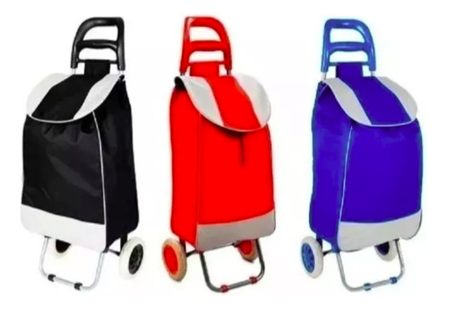 Carrito De Mandado Con Bolsa Hogar Colores 