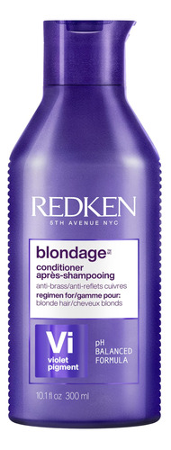 Redken Blondage - Acondicionador Morado Depositante De Color