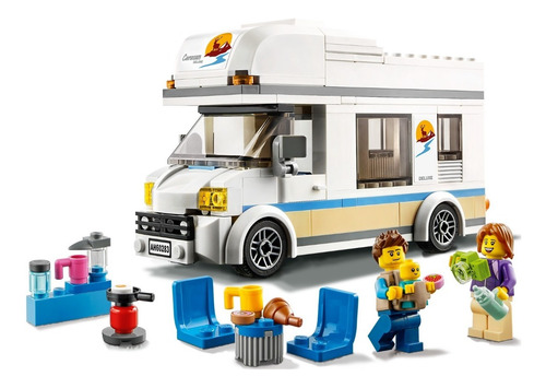 Imagen 3 de 5 de Lego® City - Autocaravana De Vacaciones (60283)