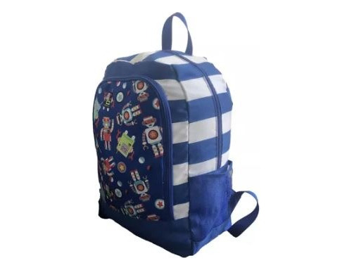 Saco De Dormir Recto Infantil + Morral Robot